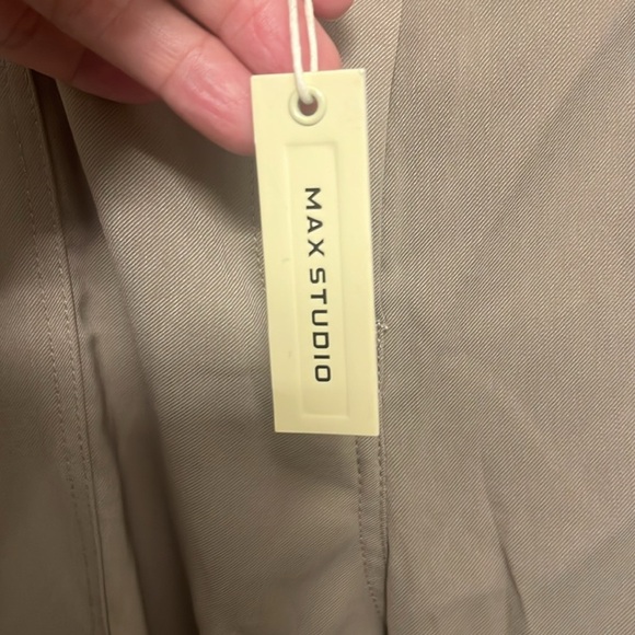 Max Studio Women's Soft Twill Cargo Jogger Pant Beige Tan Size Large NWT - Picture 4 of 11